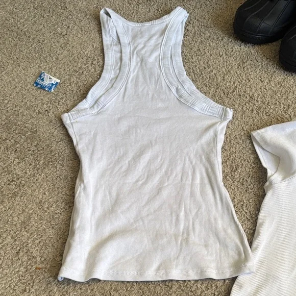 FP Movement by Free People White Crop Tops - Picture 4 of 9